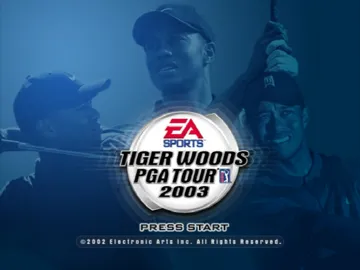 Tiger Woods PGA Tour 2003 screen shot title